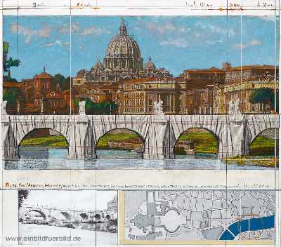 PONTE SANT ANGELO, WRAPPED – PROJECT FOR ROME
