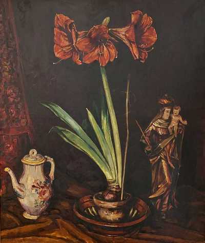 Amaryllis mit Madonna (Kontaktformular)