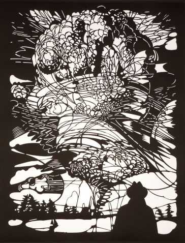 Mann staunt, aus der Serie 'Weltbilder'