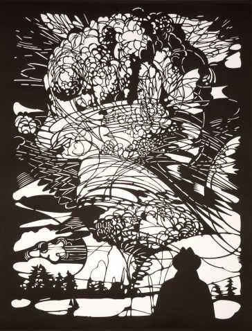 Mann staunt, aus der Serie 'Weltbilder'