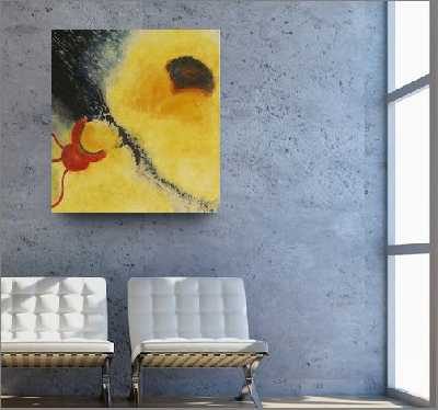 Ameise überquert Blütenmeer