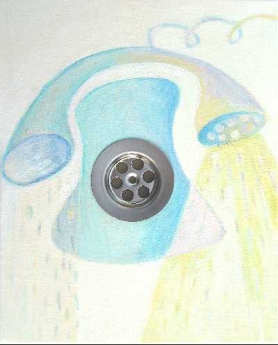 Telefondusche (mit Abfluß)