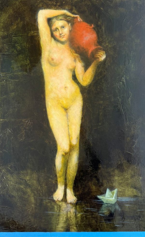 Verschüttetes Wasser_2026_Öl auf Leinen_116 x 73cm